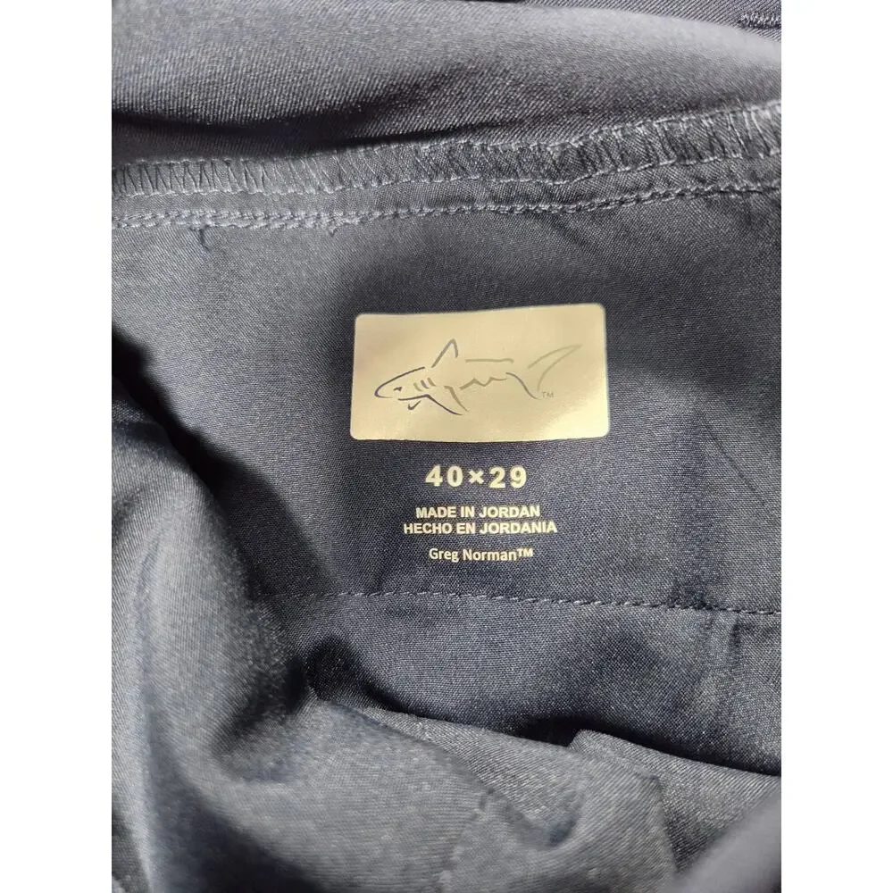 Greg Norman Mens Golf Pants 40x29 Navy Blue Stretch Performance Athletic